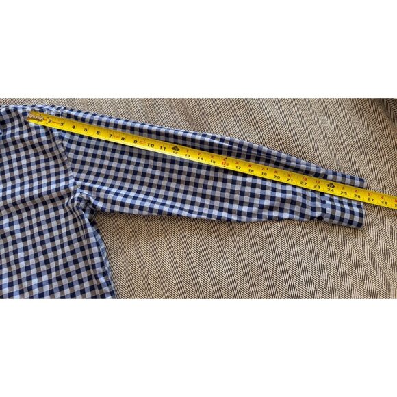 Mens Robert Graham Blue & White Gingham Button-Up Shirt With Embroidered - Picture 11 of 11